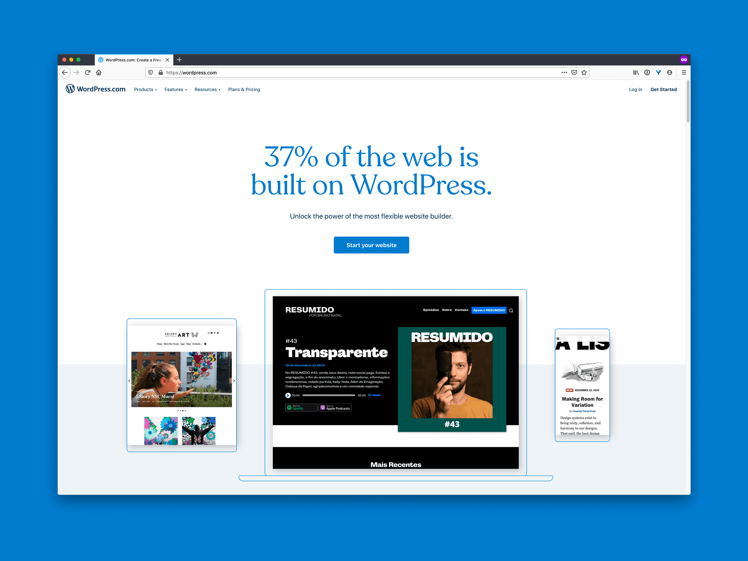 WordPress.com Homepage