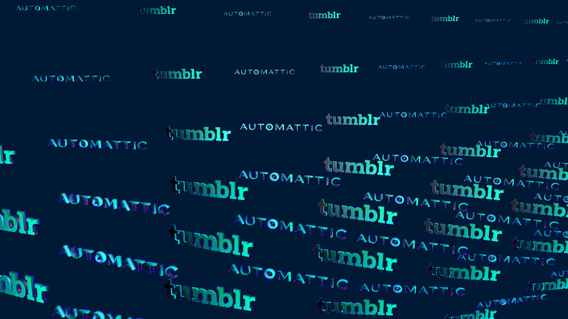 Automattic x Tumblr grid animation