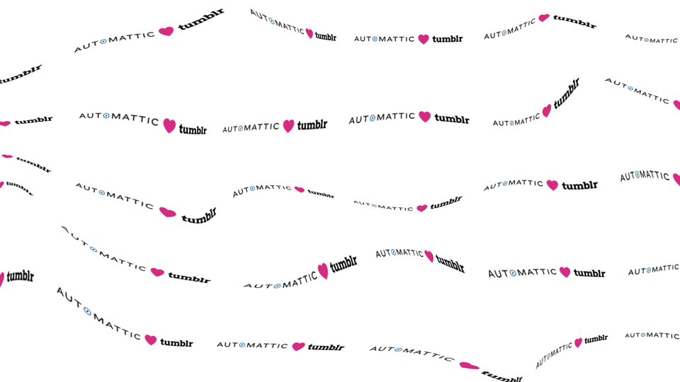 Automattic x Tumblr heart tile