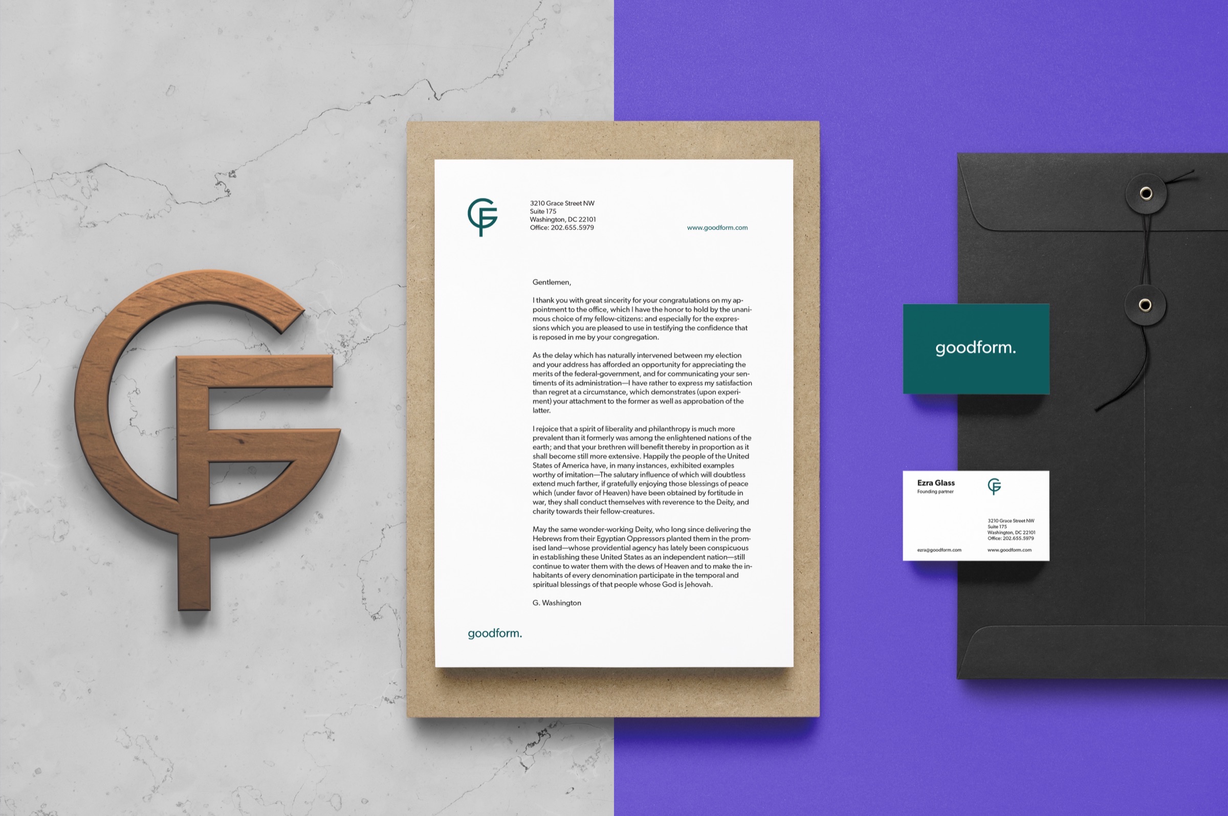 Goodform branding mockup